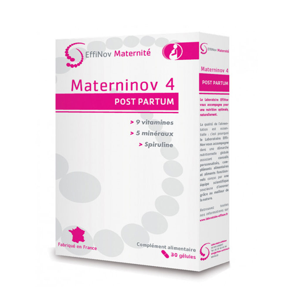 Effinov Nutrition Materninov 4 Post Partum Femme 30 gélules