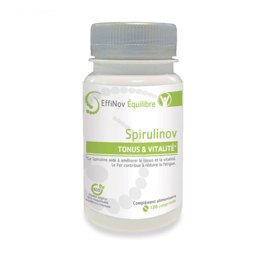 Effinov Nutrition Spirulinov Tonus et Vitalité 120 comprimés