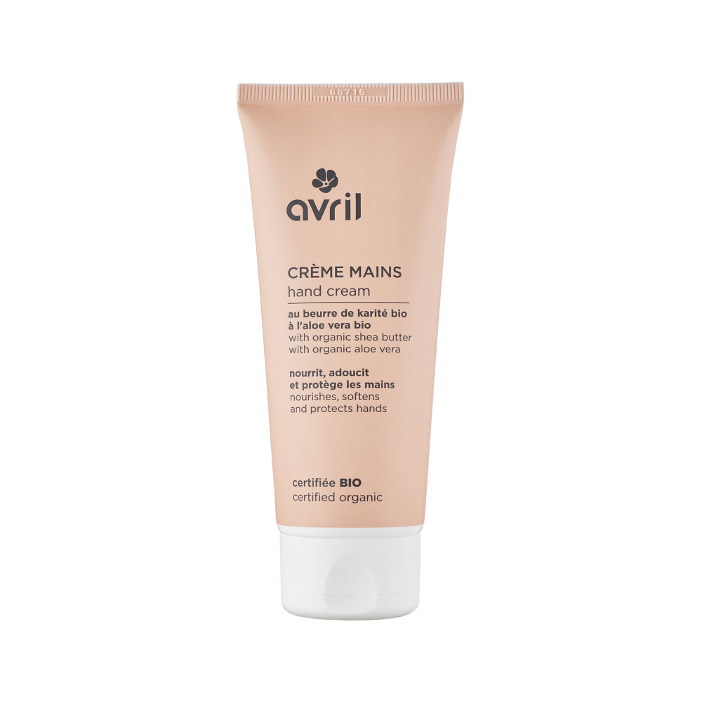 Avril Creme mains aux beurre de karité et aloe vera bio 100ml