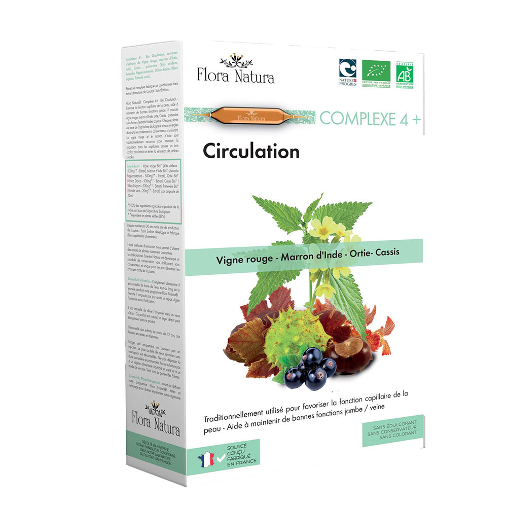 Flora Natura Circulation bio Complexe 4+ 20 ampoules