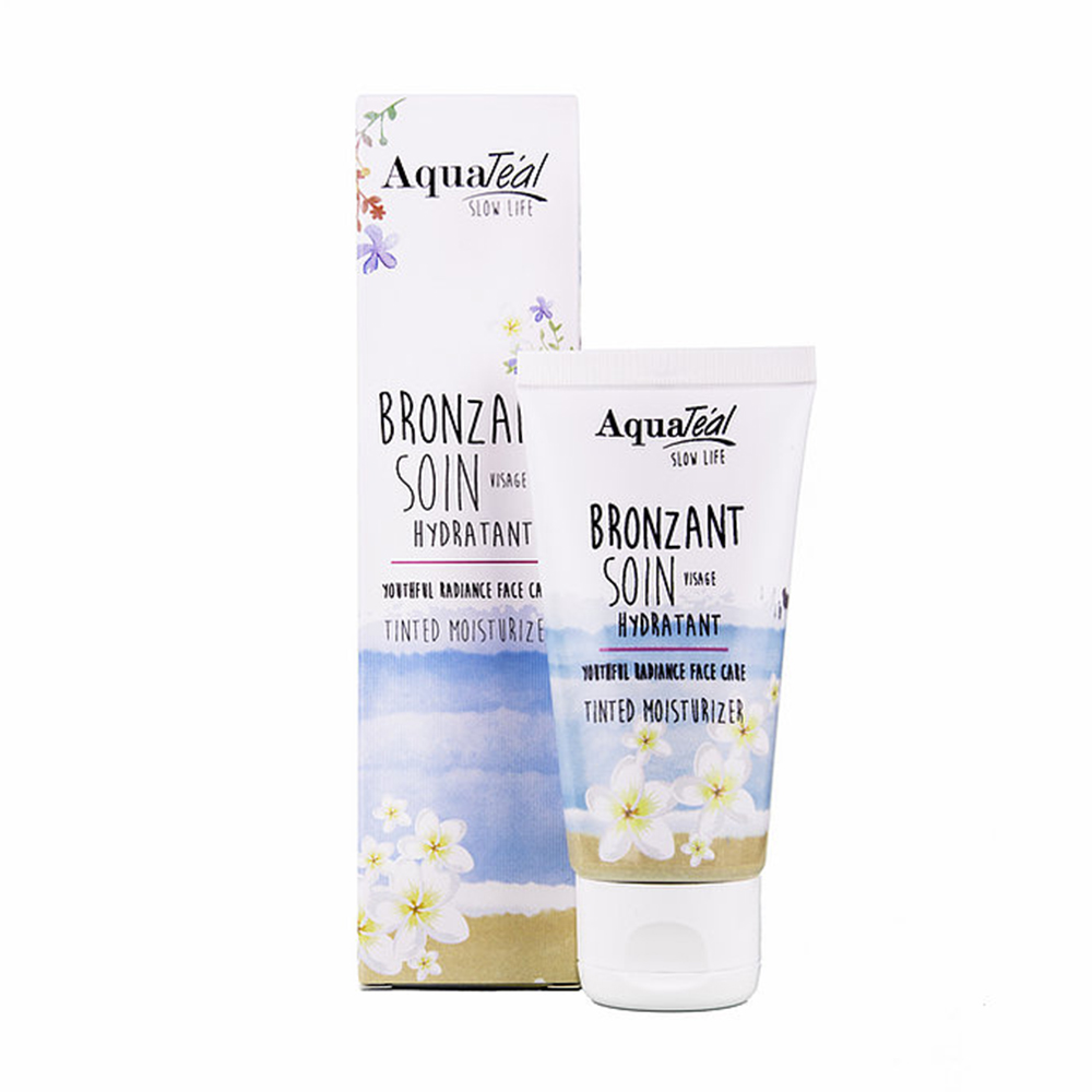 Aquateal EFFET BRONZANT Soin Visage Anti Age 40ml