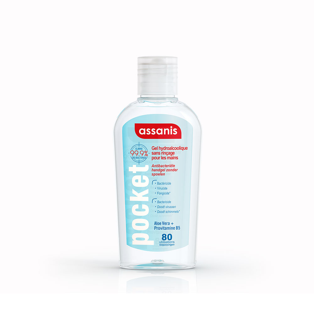 Assanis Pocket Classic Gel hydroalcoolique classique 80ml
