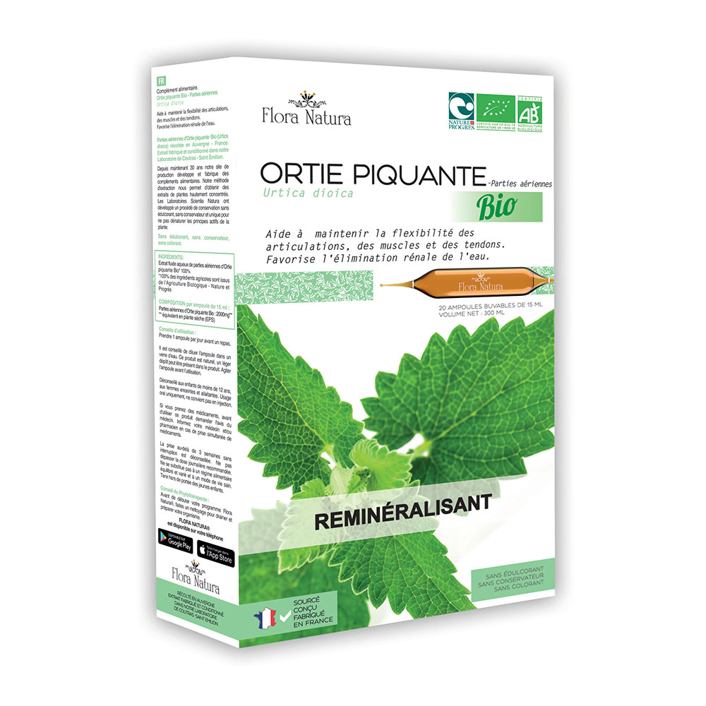 Flora Natura Ortie piquante Bio Reminéralisant 20 ampoules