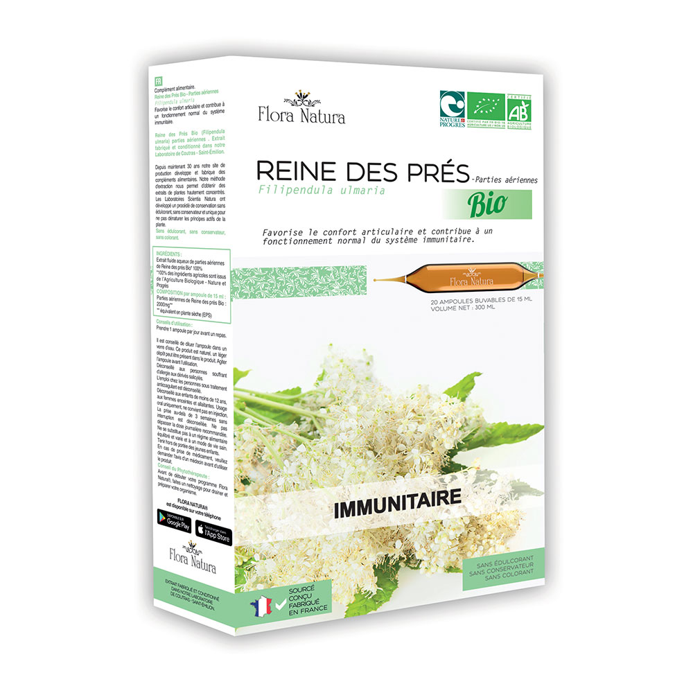 Flora Natura Reine des Prés Bio Immunitaire 20 ampoules