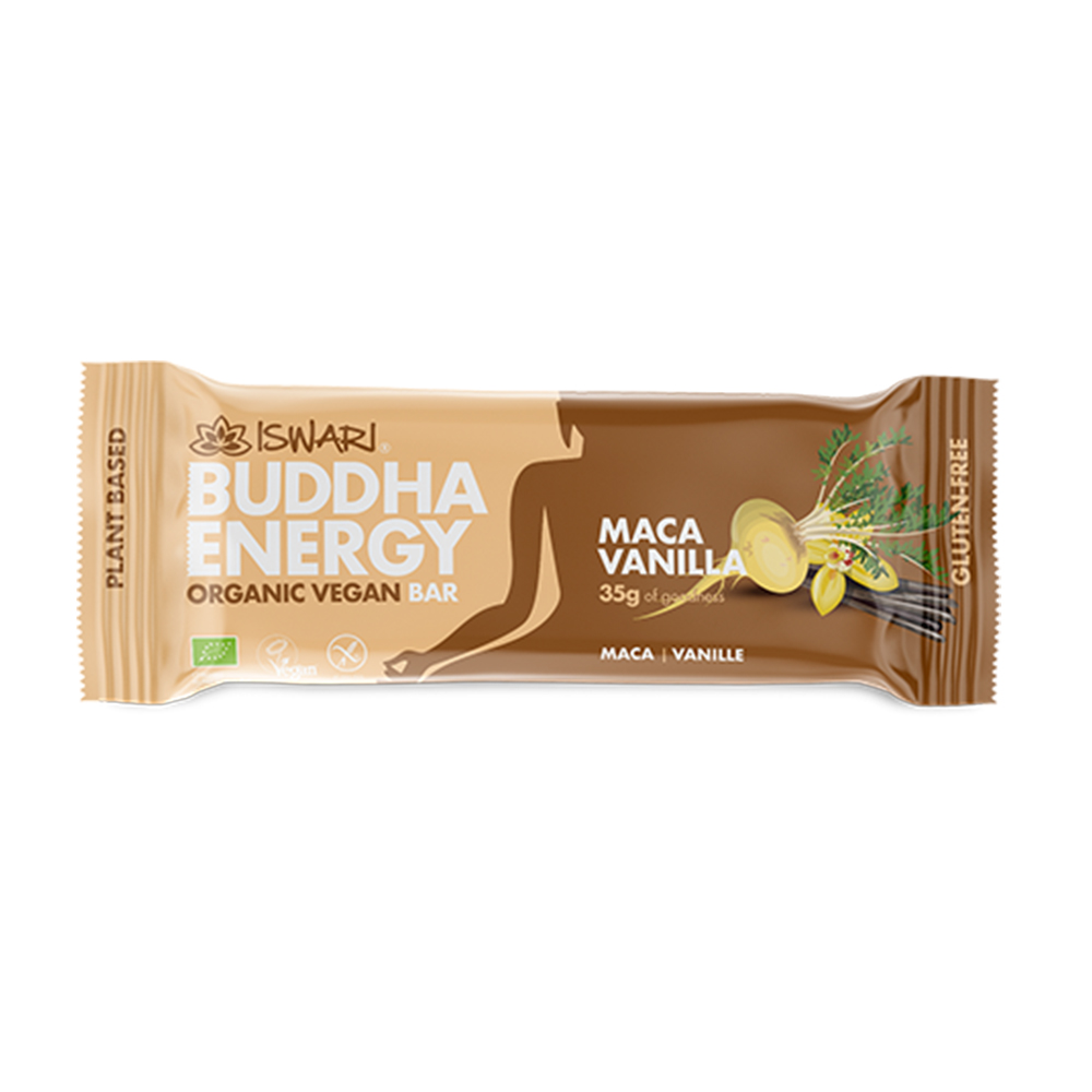 Iswari Barre Enérgétique Bouddha énergie, Maca & Vanille Bio 35g