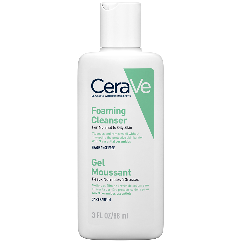 Cerave Cleanser Visage Gel Moussant Peaux Normales A Grasses 88ml
