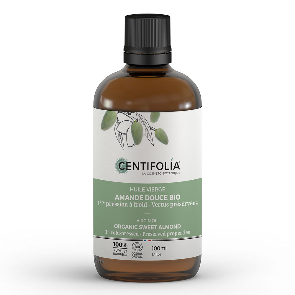 Centifolia Huiles végétales Huile vierge bio amande douce 100ml