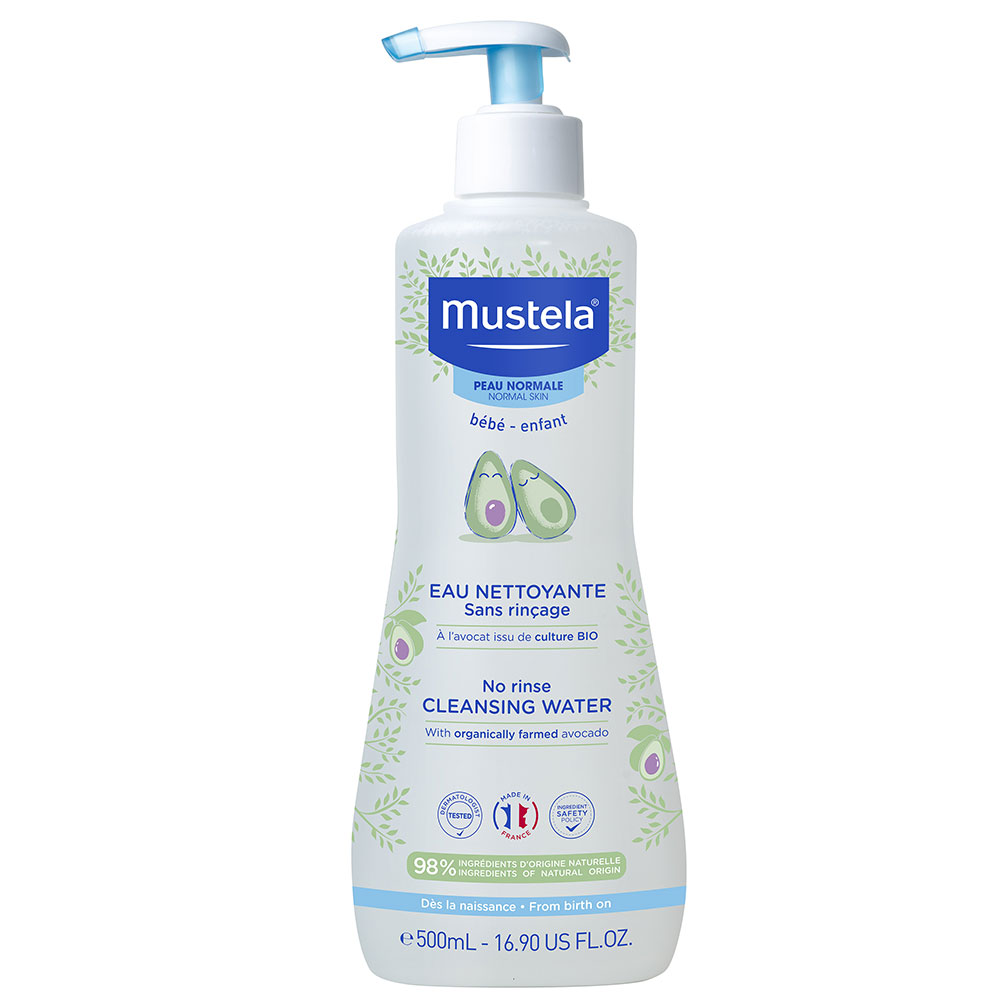 Mustela Eau Nettoyante Sans Rincage Peaux Normales 500ml