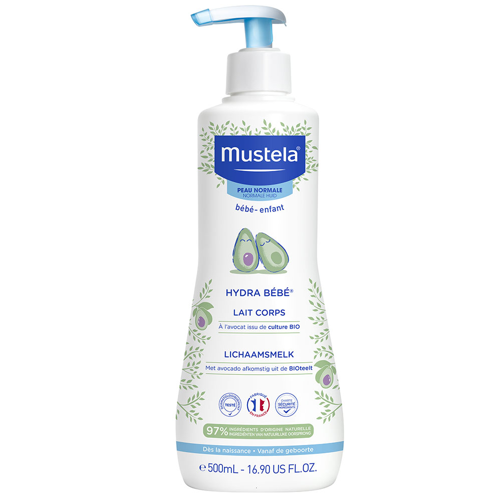 Mustela Hydra Bebe Lait Corps Peaux Normales 500 ml
