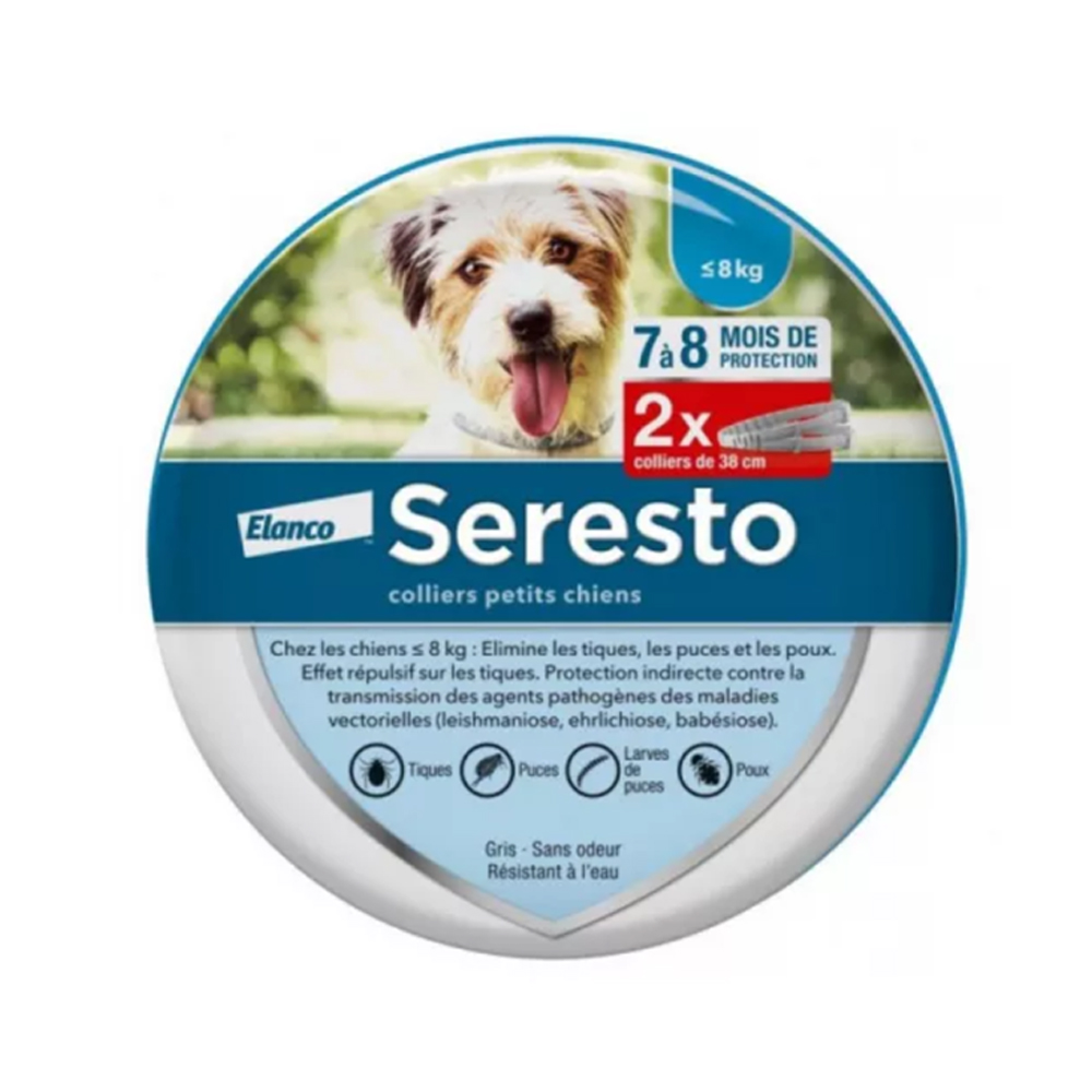Seresto Collier Antiparasitaire Pour Petit Chien x2