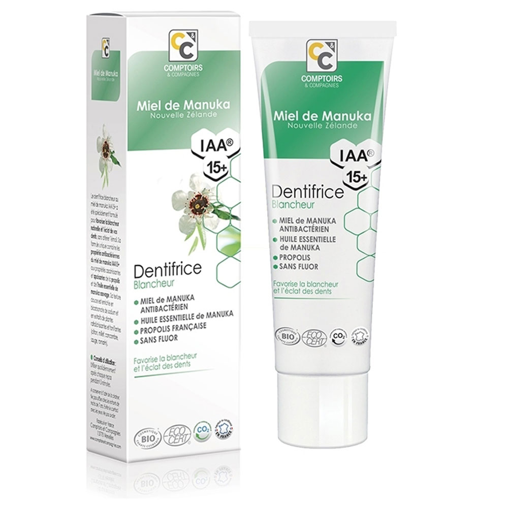Comptoirs Et Compagnies Dentifrice blancheur Bio Miel de Manuka 75ml
