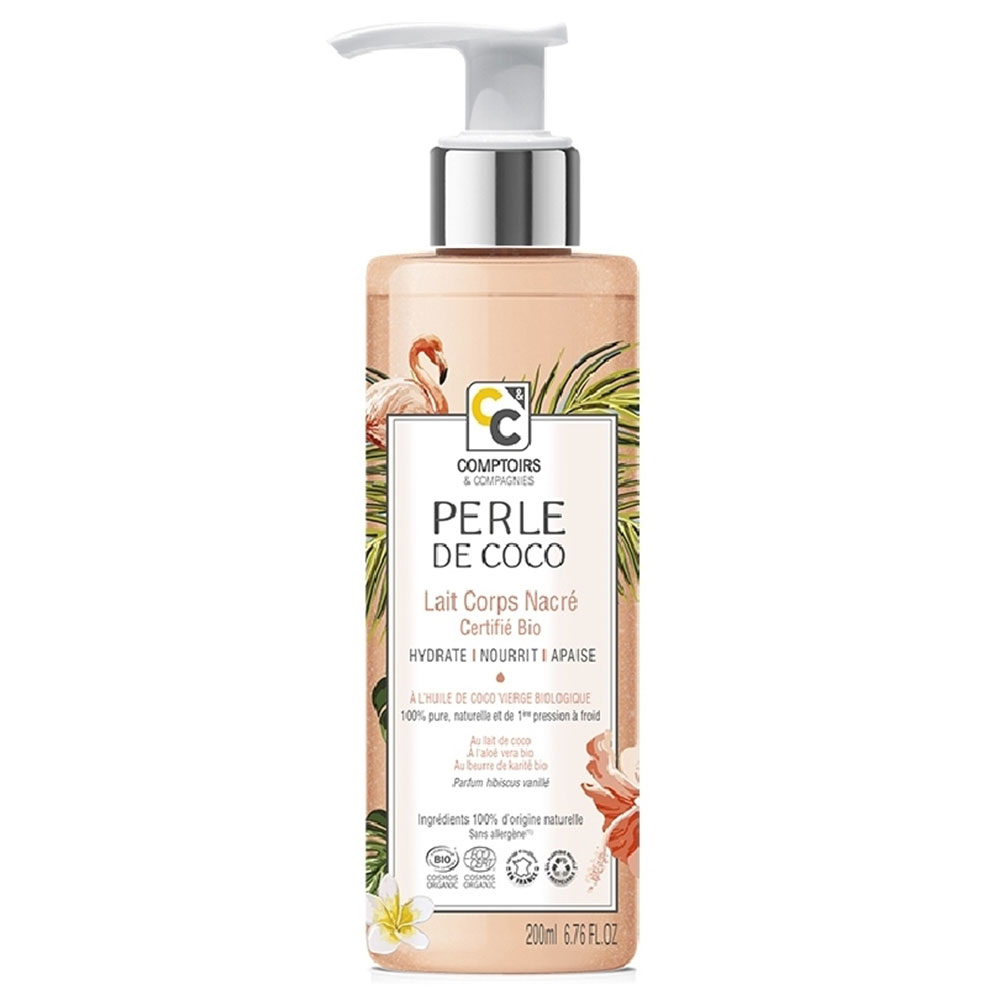 Comptoirs Et Compagnies Lait corps nacré Bio Perle de Coco 200ml