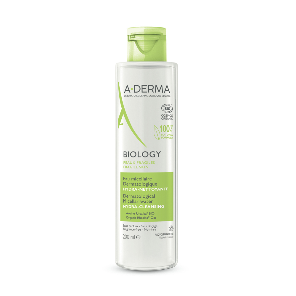 A-Derma Biology Eau Micellaire Dermatologique Hydra Nettoyante BIO 200ml