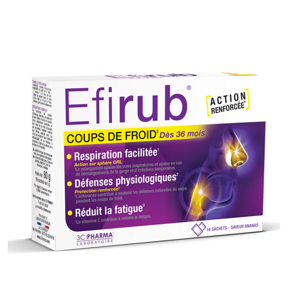 3C Pharma Efirub Coup de froid 16 Sachets