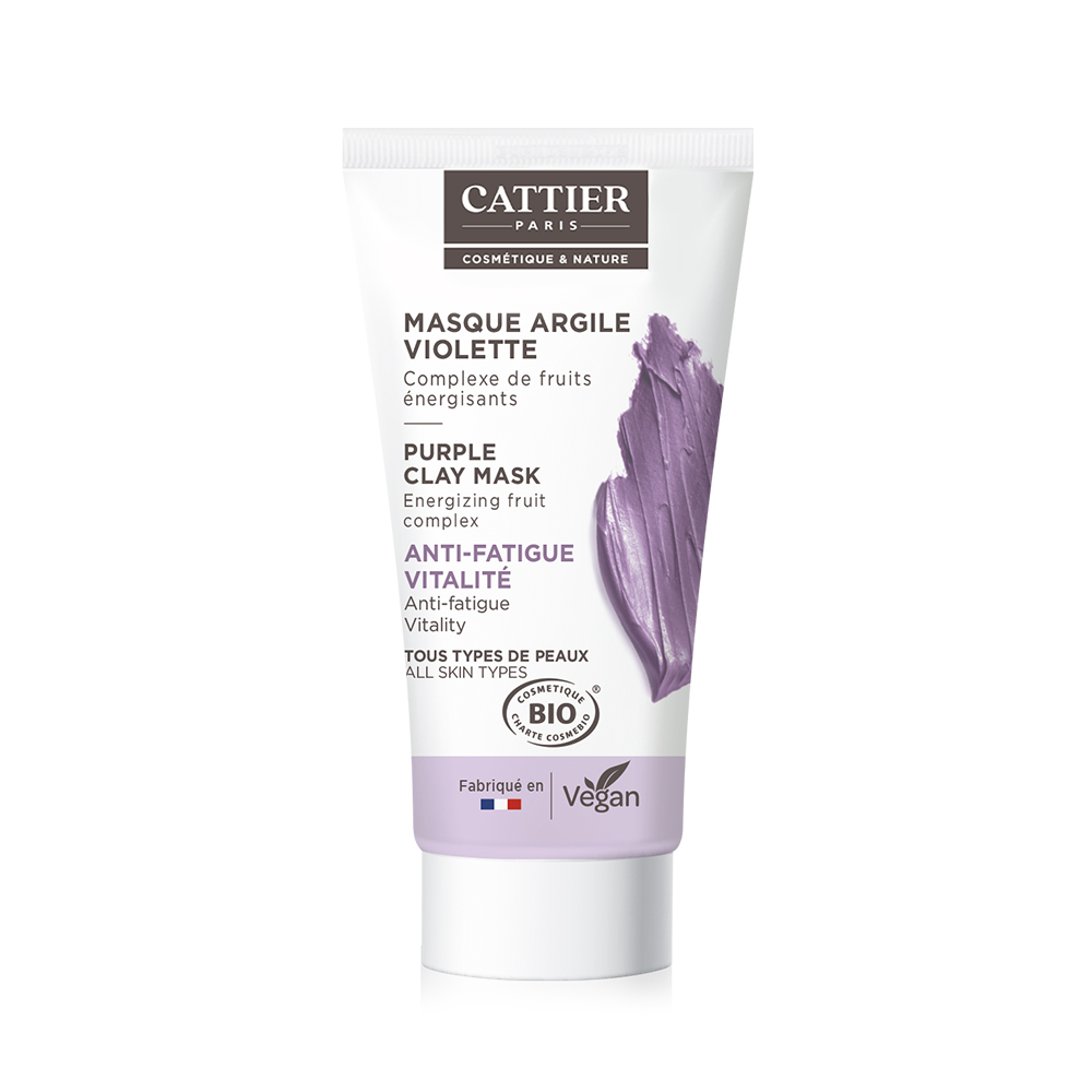 Cattier Mini Masque Argile Violette Bio 30ml