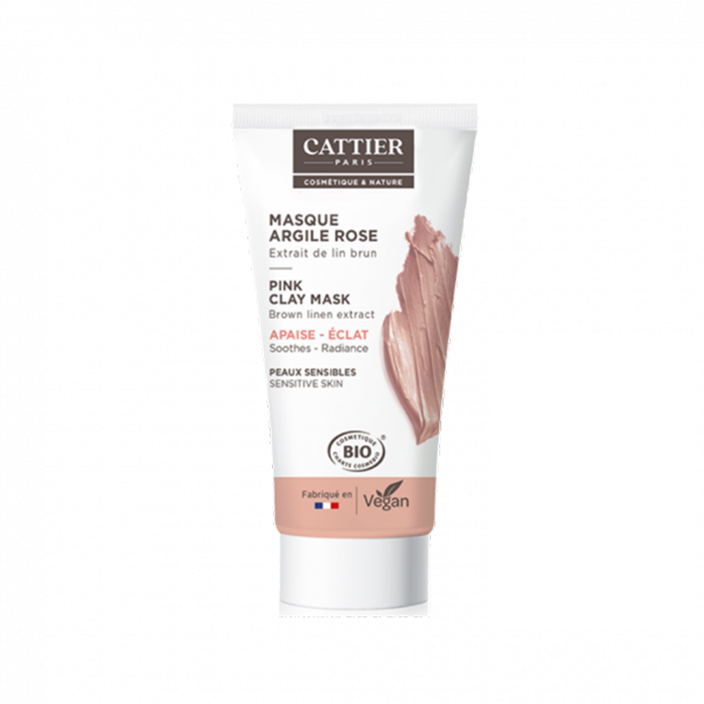 Cattier Mini Masque Argile Rose Bio 30ml
