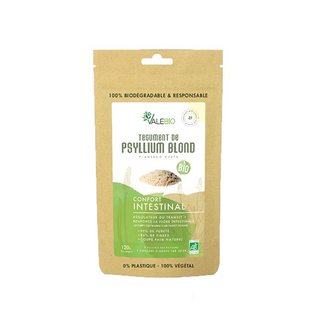 Valebio Tegument De Psyllium Blond Bio 120g