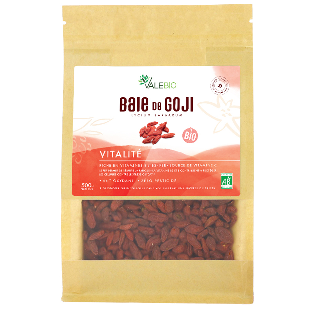 Valebio Baie De Goji Bio Super Fruit 500g