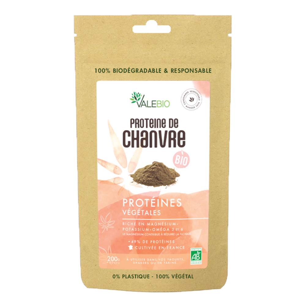 Valebio Proteine De Chanvre Bio 200g