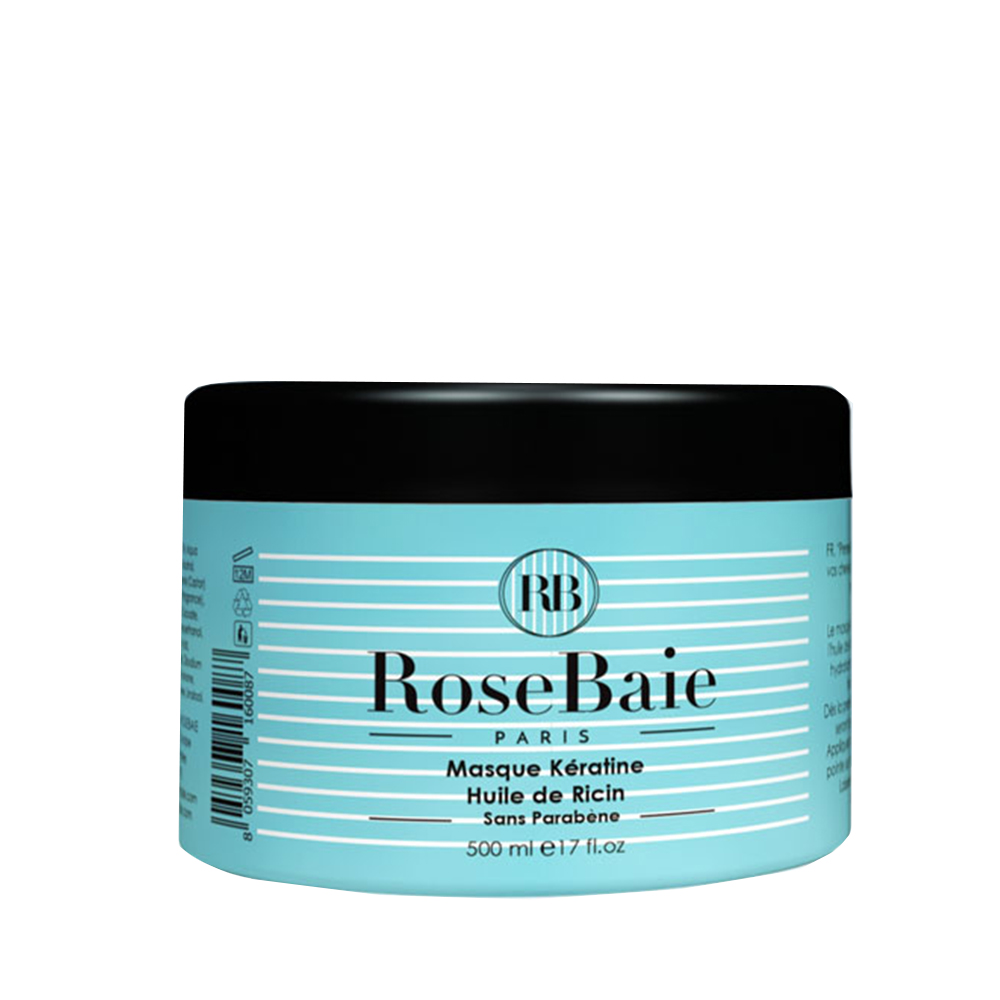 Rosebaie Ricin Masque à la Kératine et à l’huile de ricin 500ml