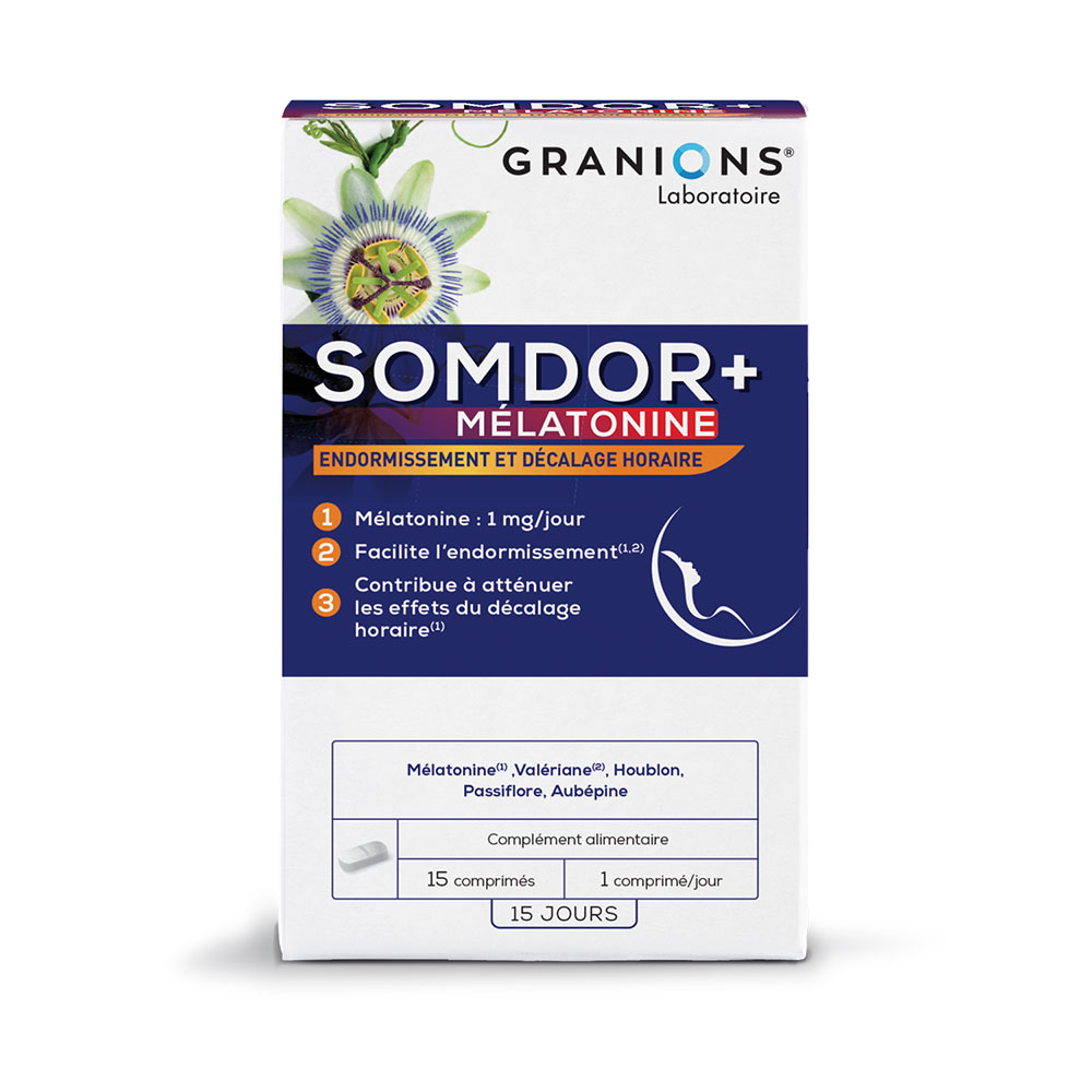 Granions Somdor+ Mélatonine 15 Comprimés