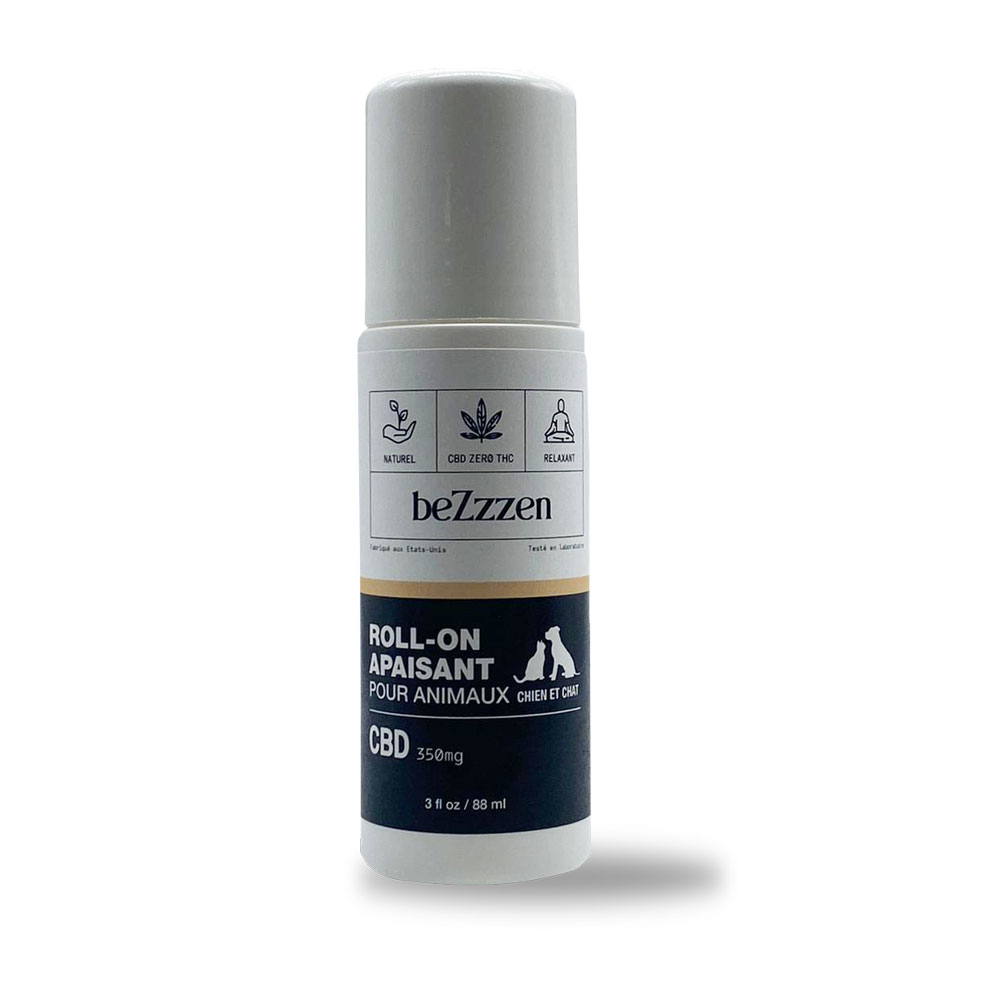 Bezzzen Roll-on apaisant pour animaux CBD 350mg Chien et chat 88ml