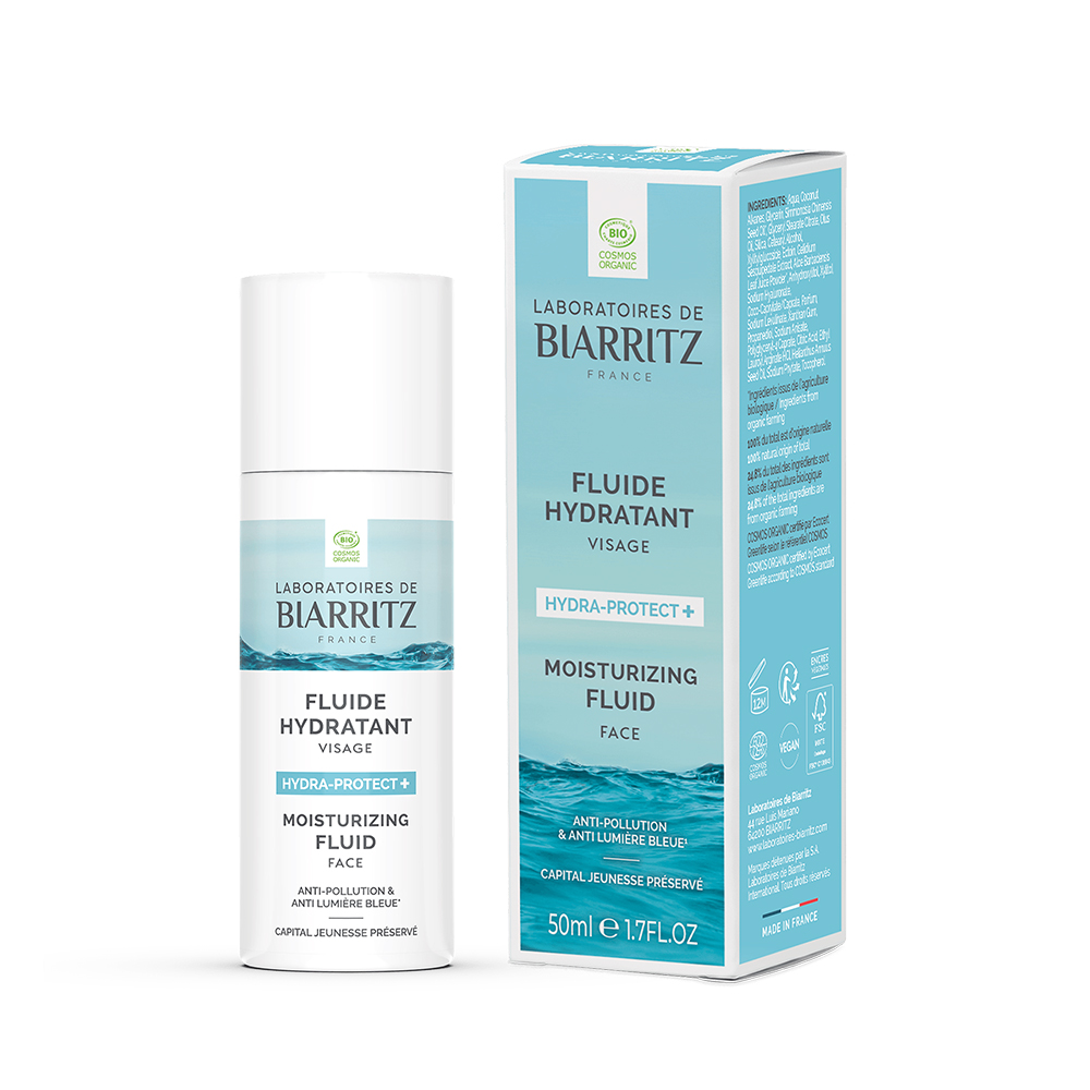 Laboratoires De Biarritz Hydra-Protect + Fluide Hydratant Visage Bio 50ml